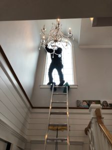 light fixture cleaning